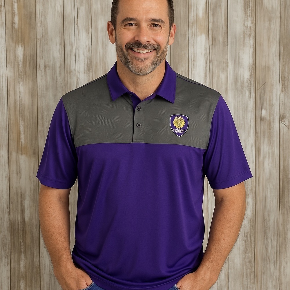 Orlando City SC MLS Polo Shirt Purple Gray Athletic Soccer Men’s Small